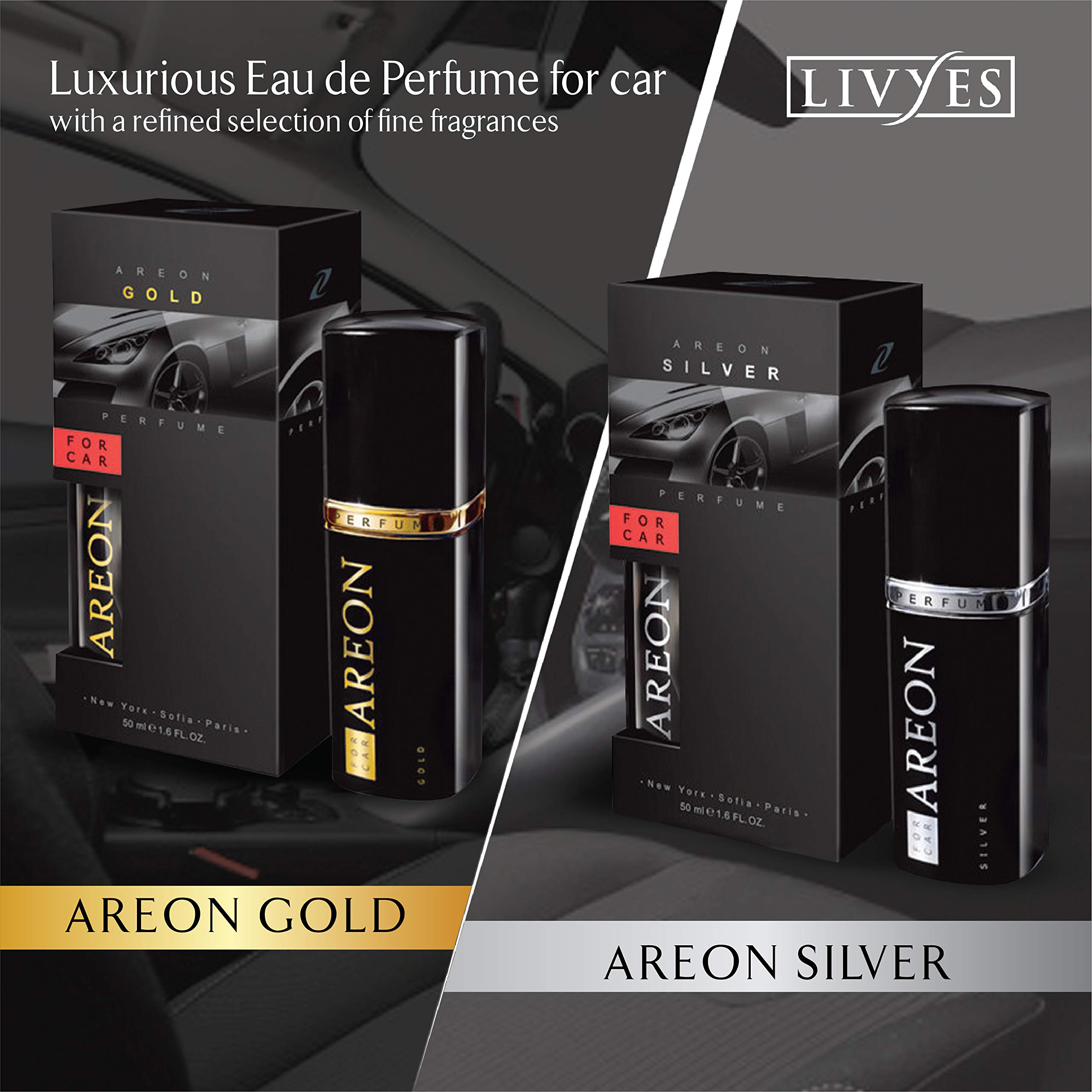 Areon Air Freshener Car Perfume (2, GOLD) - Image 5
