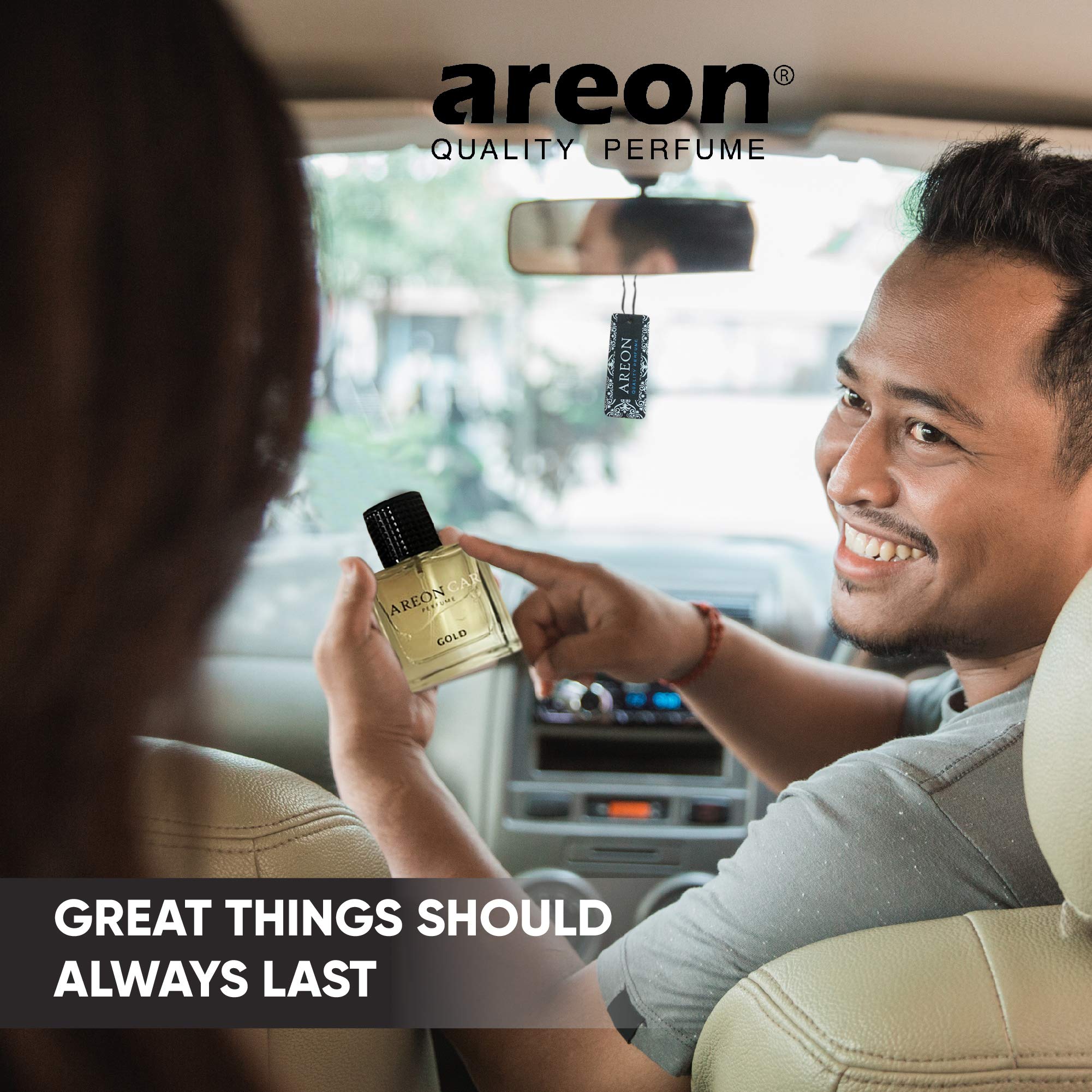 Areon MCP05 Car Air Freshener Perfume for Men Women 1.7 Fl Oz. (50ml) Glass Bottle, SILVER - Image 7